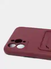 Бордовый чехол Samsung Galaxy A32, с кармашком