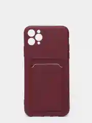 Бордовый чехол Samsung Galaxy A32, с кармашком