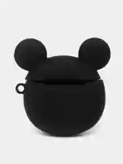 Бежевый чехол для беспроводных наушников AirPods 1/2, с карабином, силиконовый