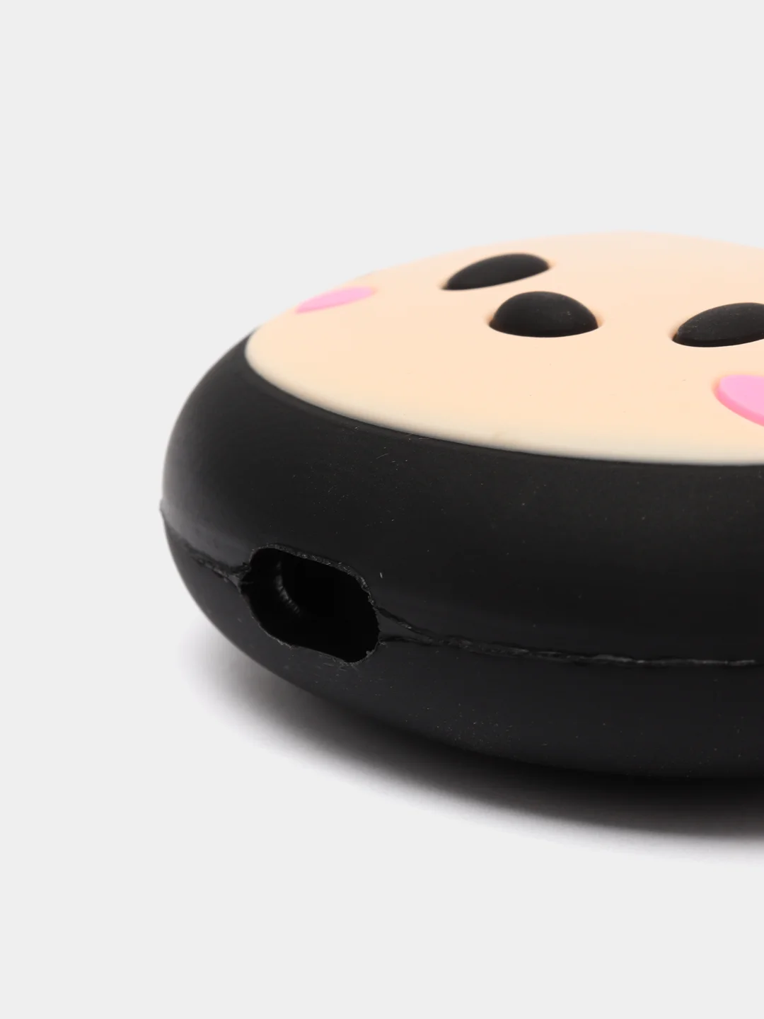 Бежевый чехол для беспроводных наушников AirPods 1/2, с карабином, силиконовый