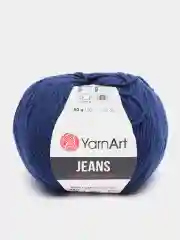 Темно-синий пряжа YarnArt Jeans, 50 г, 160 м