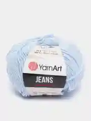 Светло-синий пряжа YarnArt Jeans, 50 г, 160 м