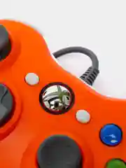 Оранжевый геймпад для XBox 360, проводной