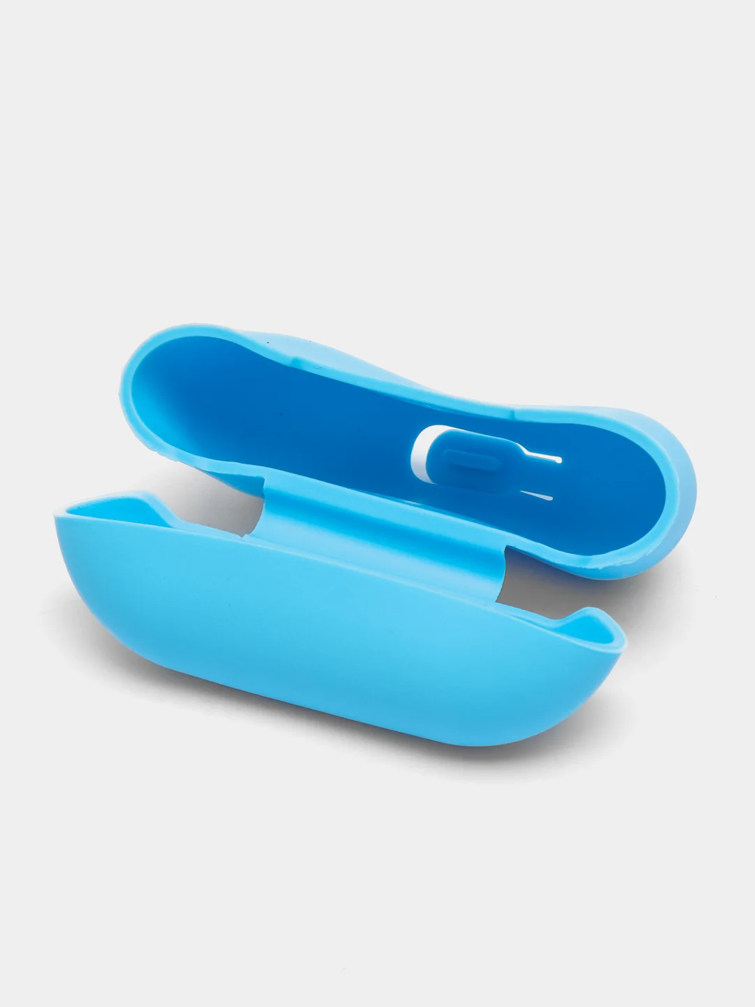 Голубой чехол на Airpods Pro
