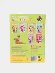 Бирюзовый развивающая книга с аппликациями для детей, А5