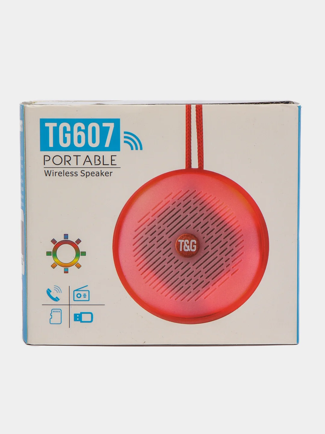 Красный колонка беспроводная Bluetooth TG 607
