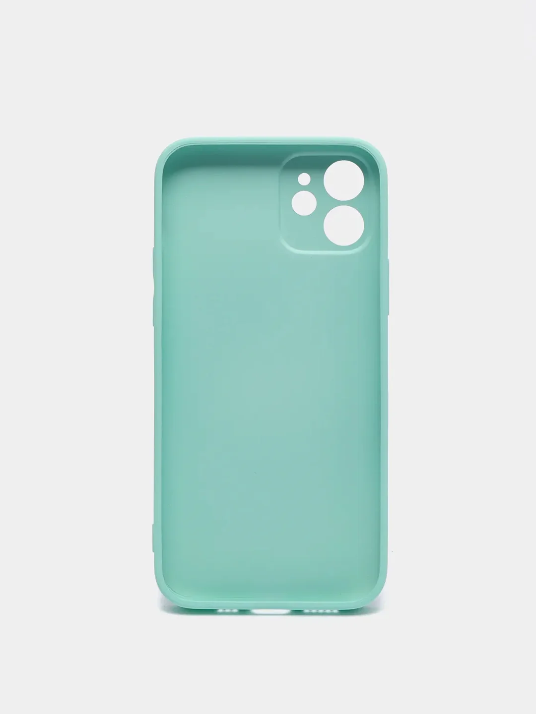 Тёмно-бирюзовый силиконовый чехол для iPhone 12, со стеклянной панелью