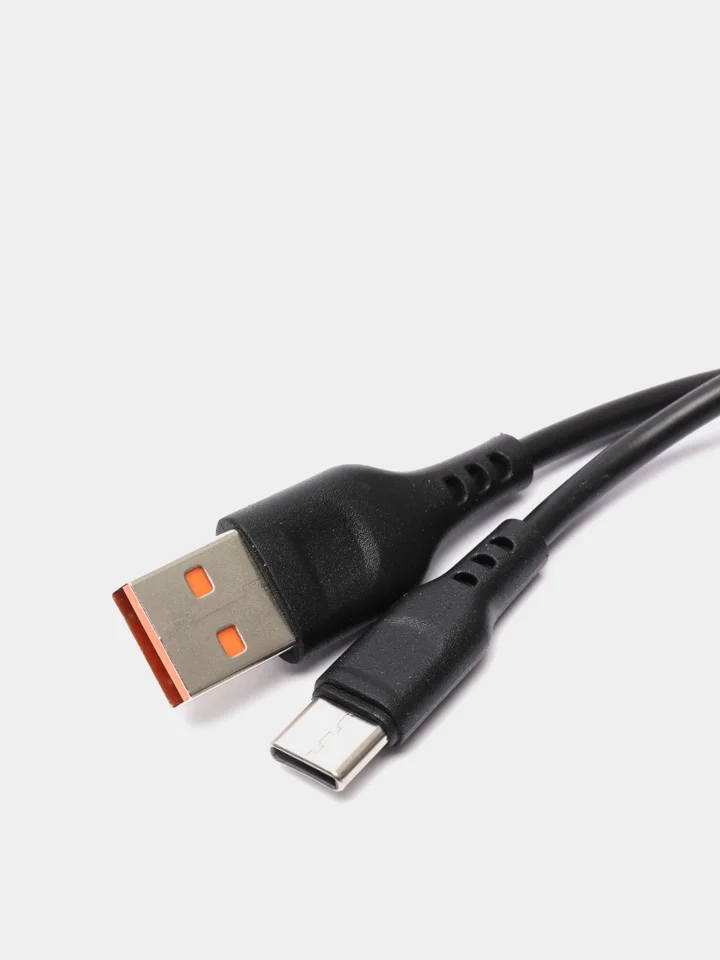 Белый usb кабель зарядный, 1.0м, DENMEN D01 2.4A, TypeC/MicroUSB/Lightning для Android и iPhone