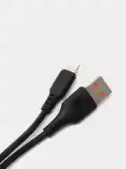 Белый usb кабель зарядный, 1.0м, DENMEN D01 2.4A, TypeC/MicroUSB/Lightning для Android и iPhone