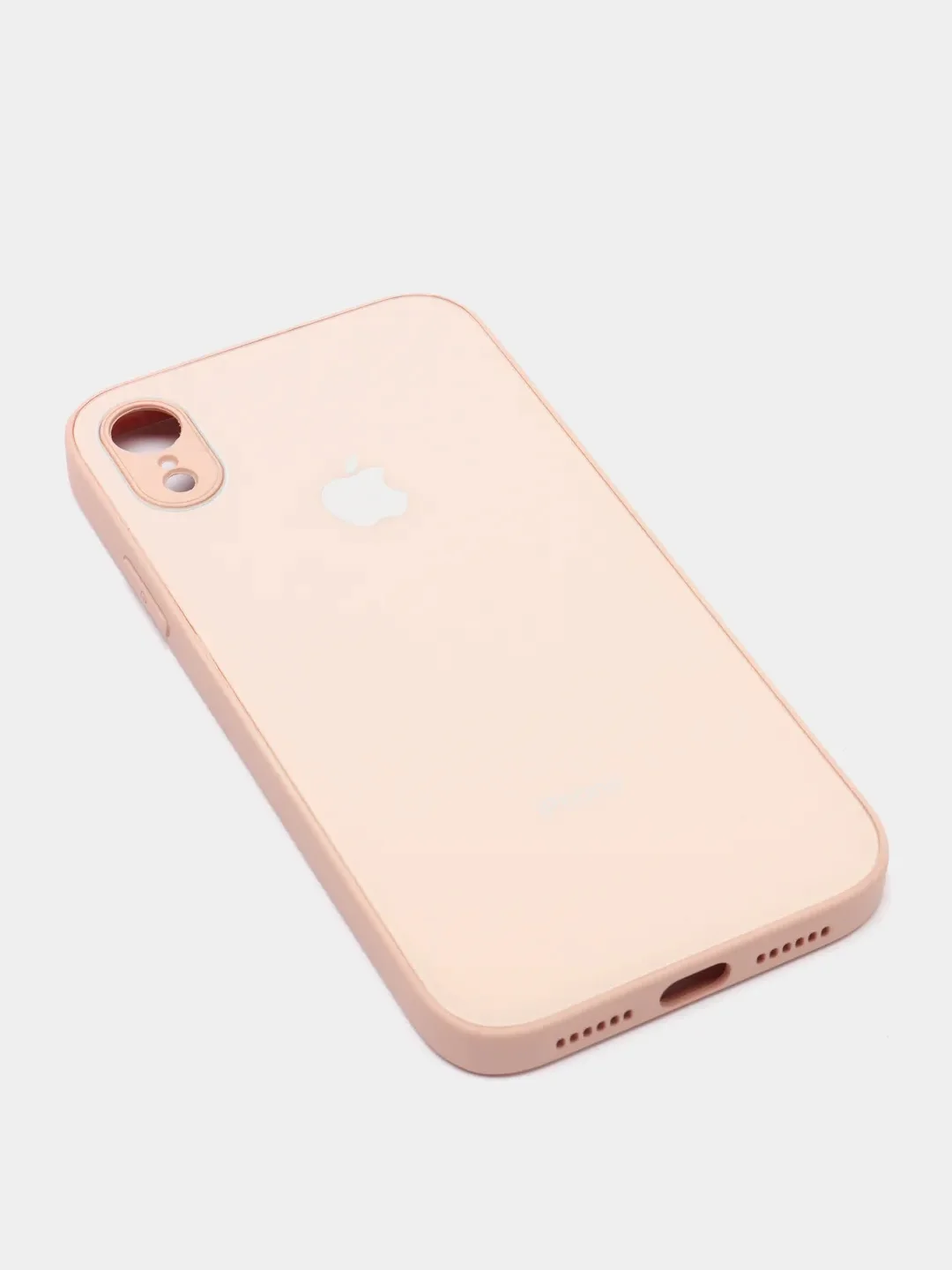Карамельный чехол для iPhone XR, силиконовый, со стеклянной панелью