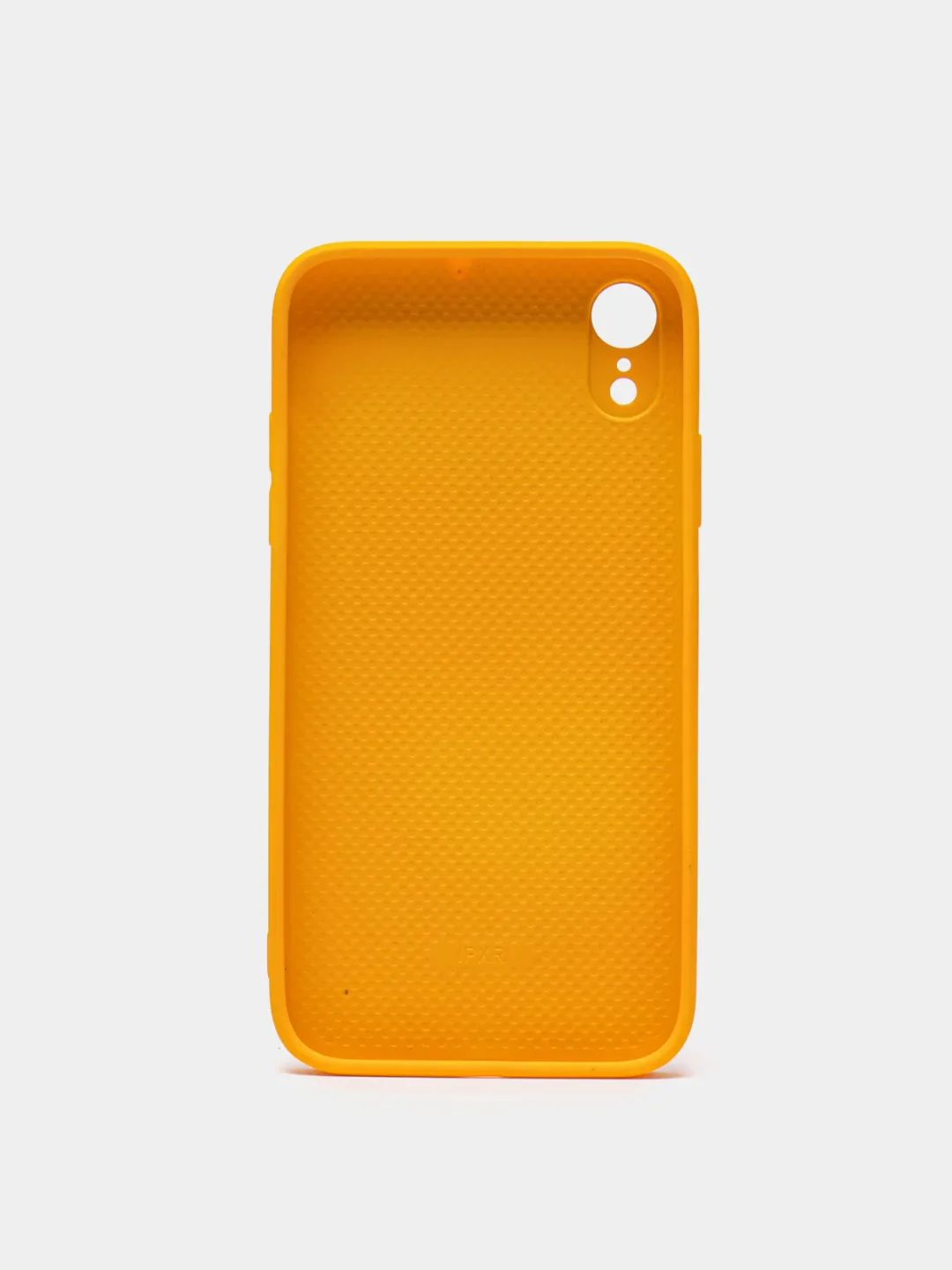 Желтый чехол для iPhone XR, силиконовый, со стеклянной панелью