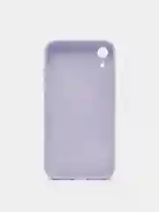 Лавандовый чехол для iPhone XR, силиконовый, со стеклянной панелью
