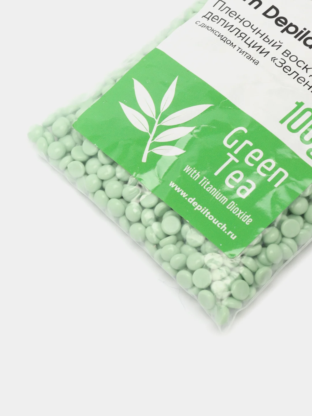Пленочный воск Depiltouch Professional Green Tea (Зеленый чай), 100 г