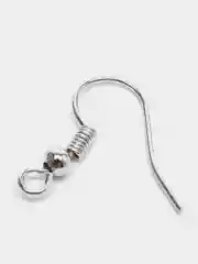 Серебряный швензы-крючки, основы для серёжек (4, 10, 20, 50 штук)