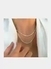 Цепочка с серебряным блеском, 33-40 см