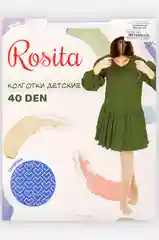 Детские капроновые колготки для девочек с рисунком "Сердечки", 40 DEN