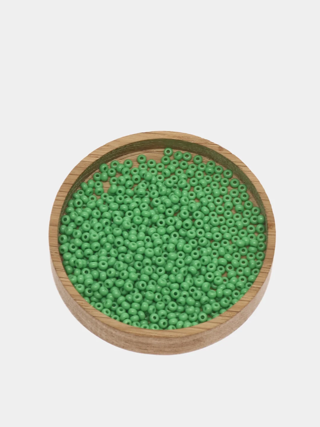 Лесной зеленый бисер чешский Preciosa, Чехия, № 10, Natural Opaque