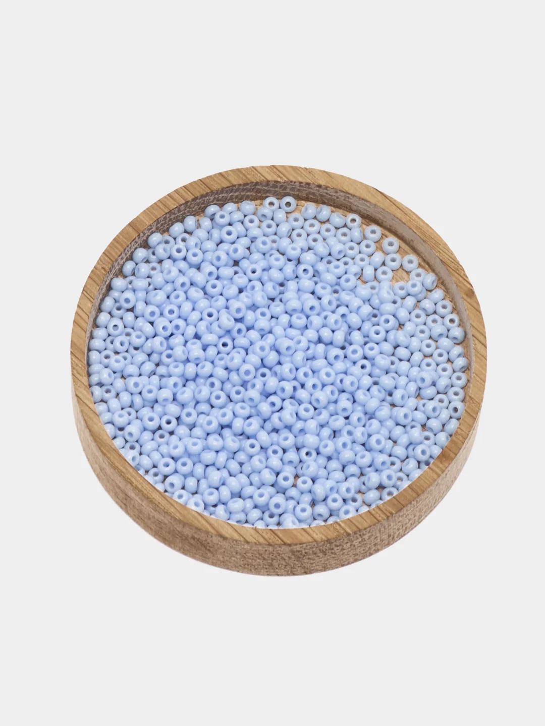 Голубой бисер чешский Preciosa, Чехия, № 10, Natural Opaque