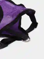 Фиолетовый шлейка с поводком для собак и кошек, светоотражающая, 8 цветов