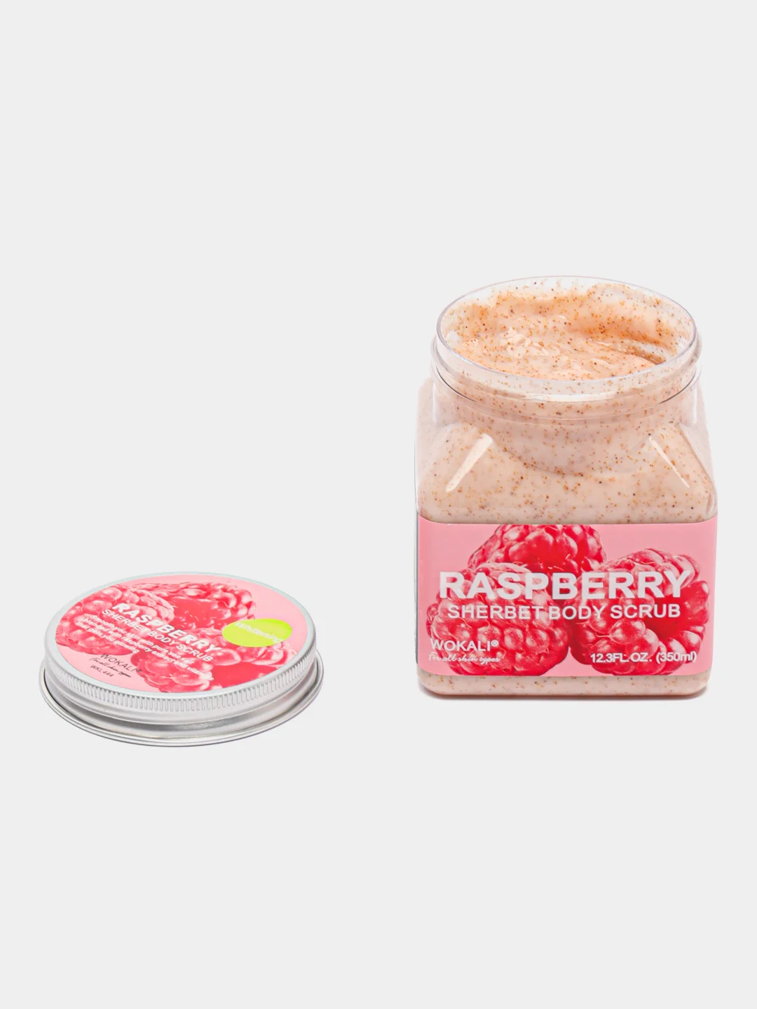 Марсала скраб для тела Wokali Sherbet Body Scrub, 350 мл отшелушивающий очищающий