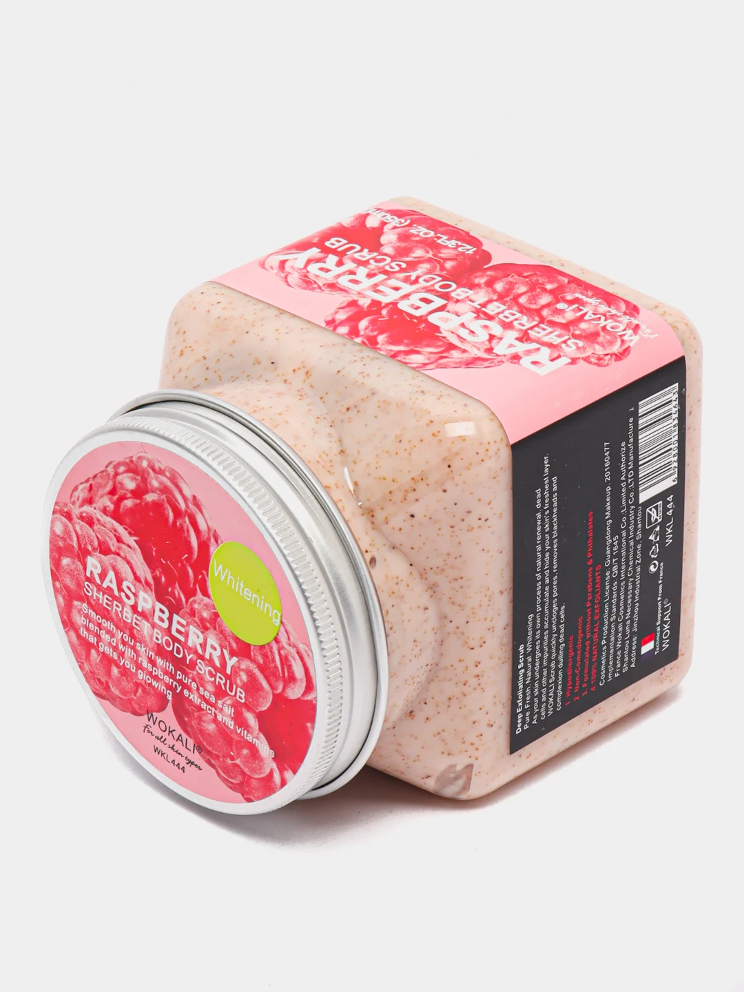 Марсала скраб для тела Wokali Sherbet Body Scrub, 350 мл отшелушивающий очищающий
