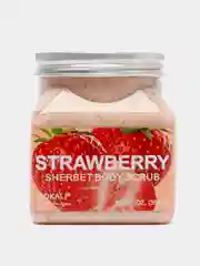 Красный скраб для тела Wokali Sherbet Body Scrub, 350 мл отшелушивающий очищающий