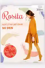 Детские капроновые колготки для девочек, с рисунком волны, 50 ден