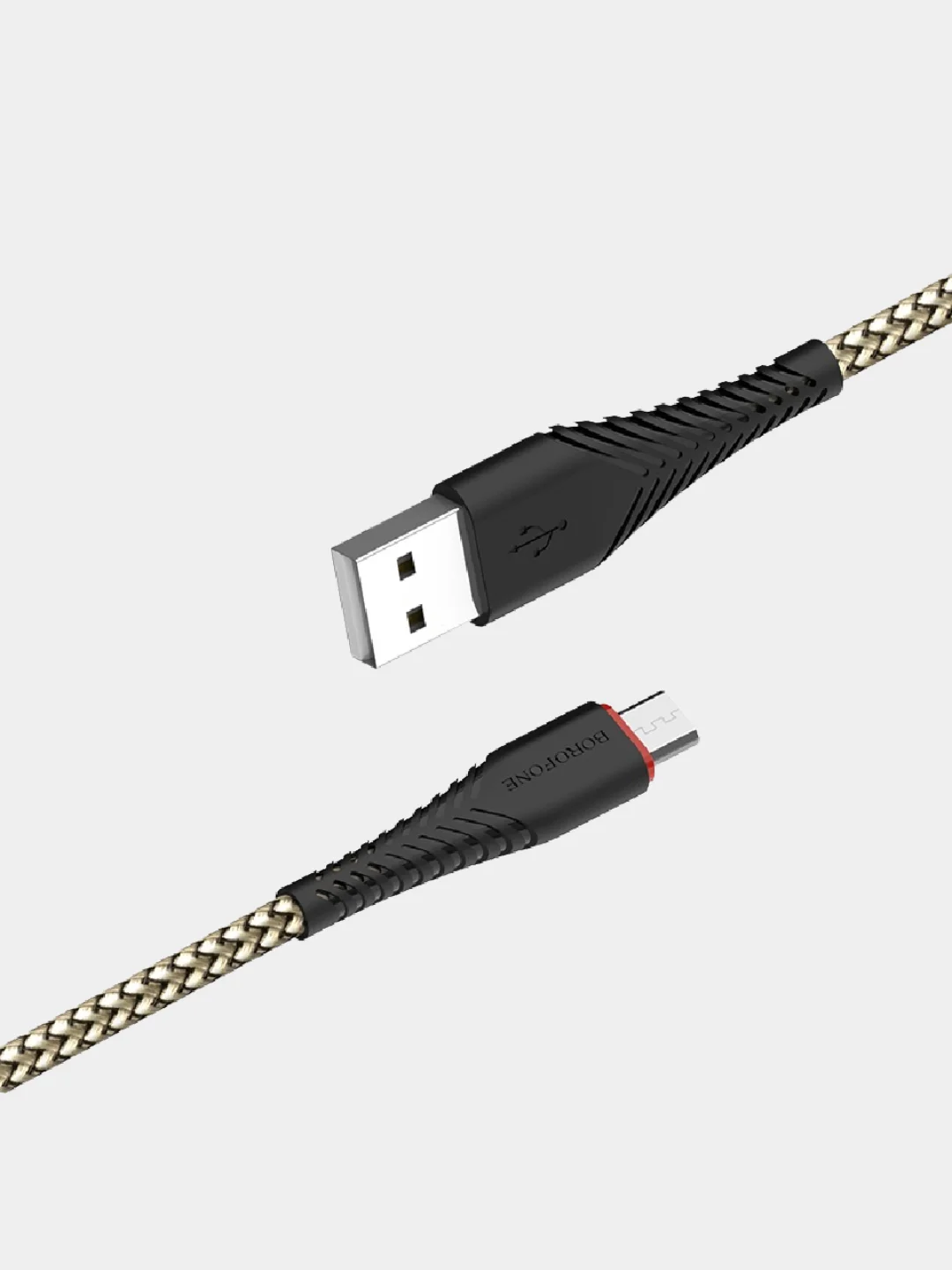 Белый кабель BOROFONE BX25 POWERFUL для быстрой зарядки, 2.4 А, 1 м