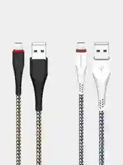 Белый кабель BOROFONE BX25 POWERFUL для быстрой зарядки, 2.4 А, 1 м