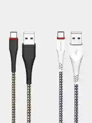 Белый кабель BOROFONE BX25 POWERFUL для быстрой зарядки, 2.4 А, 1 м