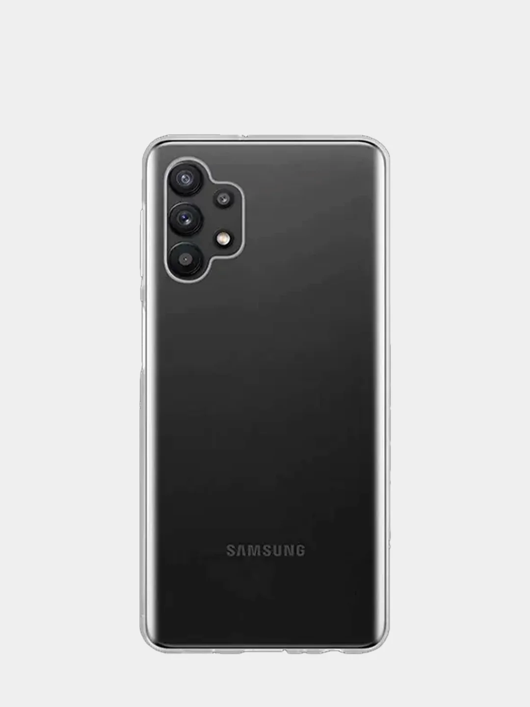 Серебряный чехол Samsung Galaxy A13 4G силиконовый, матовый