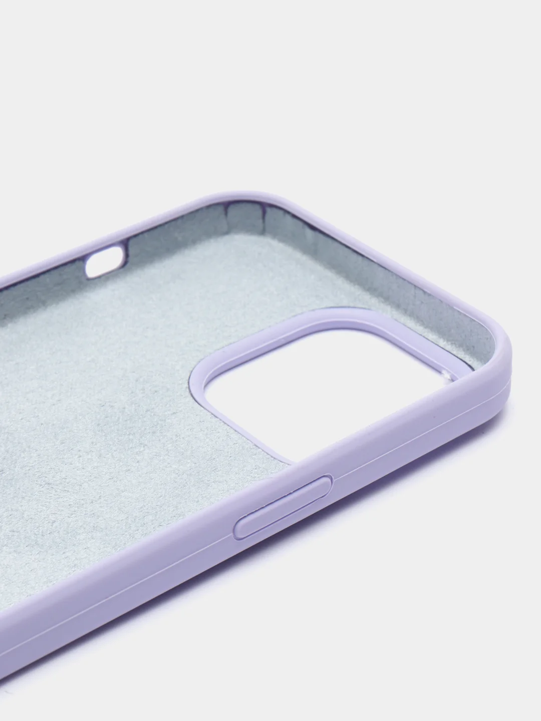 Лавандовый чехол силиконовый для iPhone 13, 13 Pro, 13 Pro Max, с закрытым низом