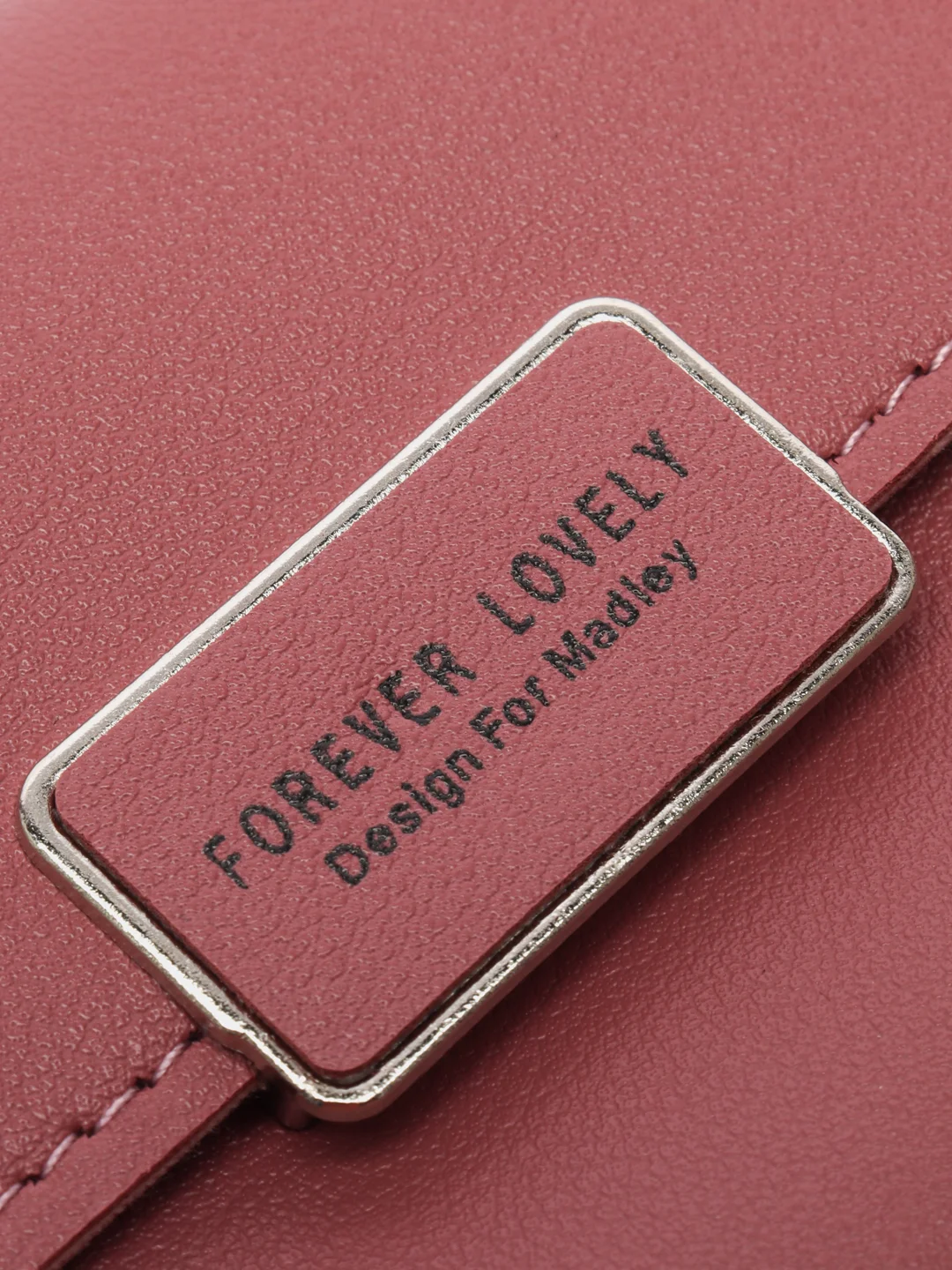 Фуксия женский кошелек Forever Young из экокожи, на кнопке