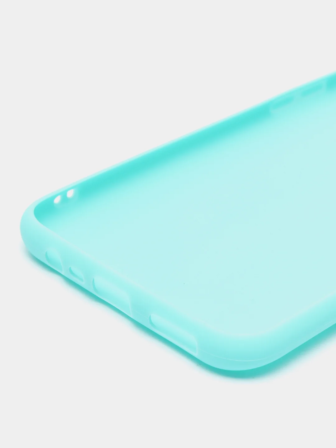 Бирюзовый чехол Realme C3 / 5 / 6i Реалми С3 / 6ай силиконовый цветной матовый