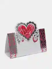 Фуксия банкетная карточка, 50 х 95 мм, набор 5, 10 штук