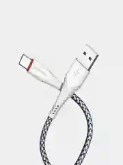Белый кабель BOROFONE BX25 POWERFUL для быстрой зарядки, 2.4 А, 1 м
