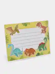 Желтый наклейки на тетради, набор из 10 штук, разные цвета