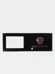 Черный обложка для удостоверения с окном, кожа