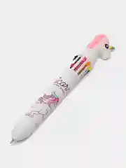 Белый многоцветная шариковая ручка с единорогом