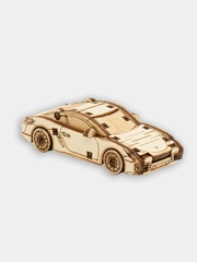 Деревянный конструктор UNIWOOD UNIT Спорт кар / Сборная модель Porsche Cayman / Порше