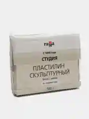 Белый пластилин скульптурный "Студия", мягкий