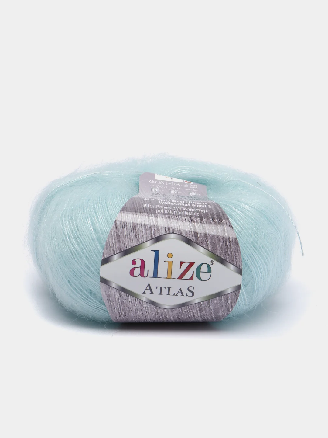 Мятный пряжа Alize "Atlas"