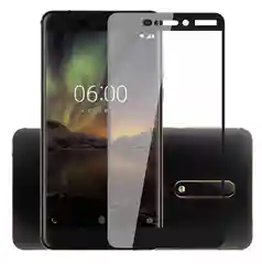 Черный защитное стекло для Nokia 6