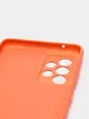 Коралловый чехол Silicone Case для Samsung Galaxy A72 с защитой камеры