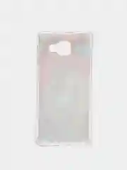 Красный чехол Samsung Galaxy A3 2016 SM-A310 (Галакси А3 СМ-А310, силиконовый с мраморным рисунком