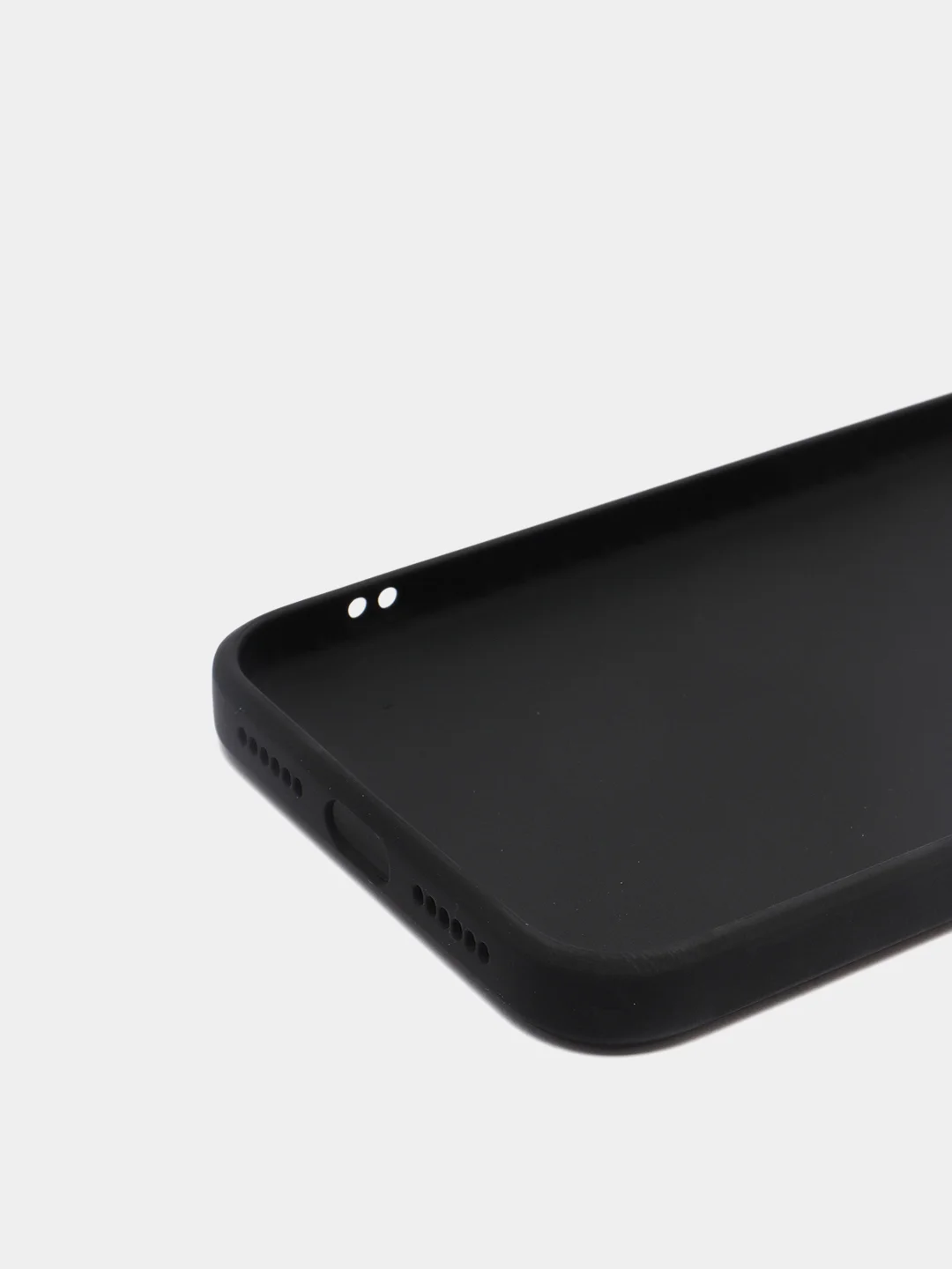 Черный чехол для iPhone (Айфон) 11 со стеклянной панелью