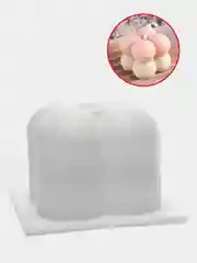Бежевый силиконовая форма молд для заливки свечей и мыла Bubbles, набор