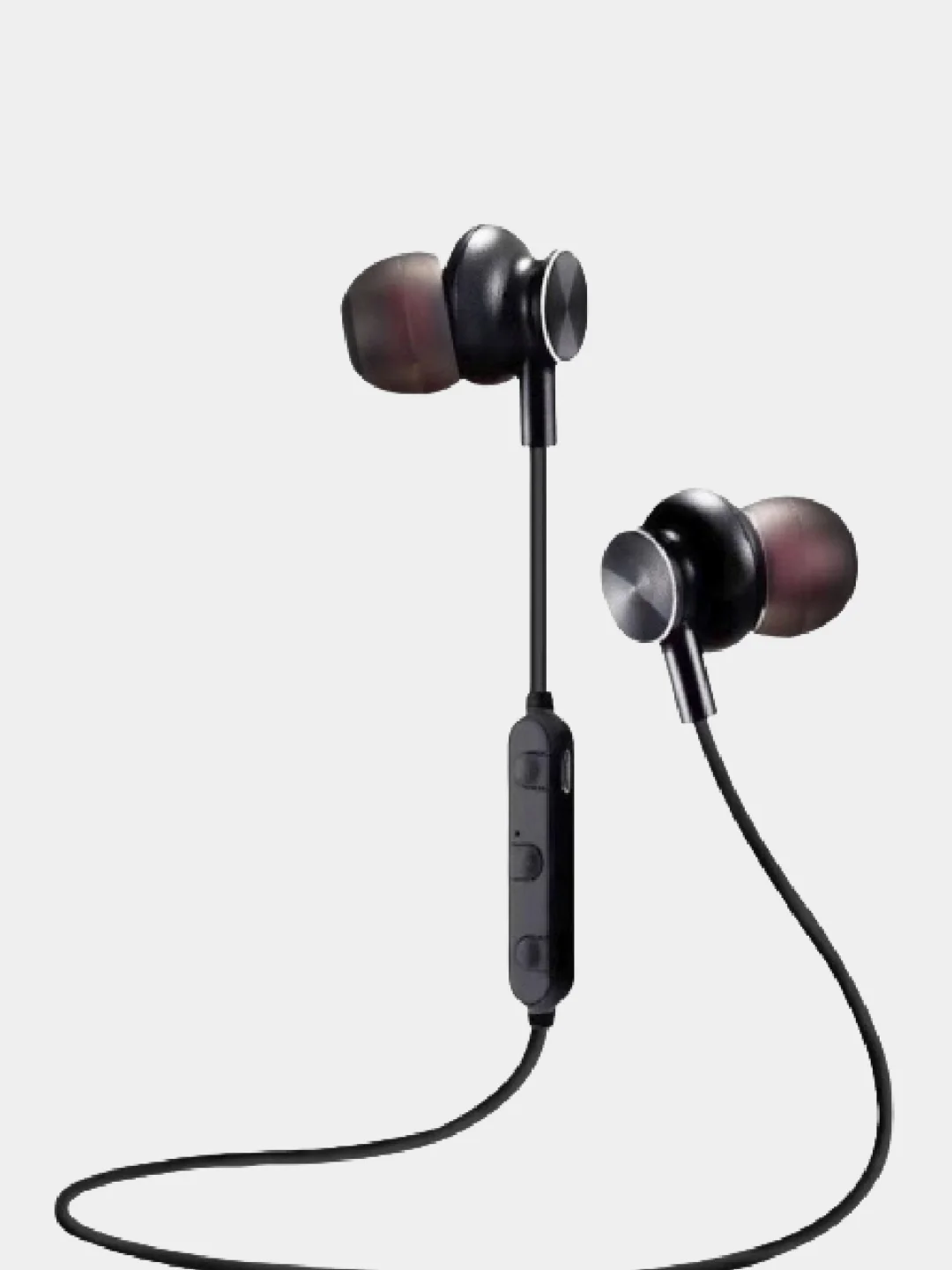 Золотой bluetooth-наушники More choice BG6, вакуумные, с шейным шнурком