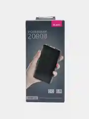 Черный внешний аккумулятор OLMIO MINI-20, Power Bank 20000 mAh
