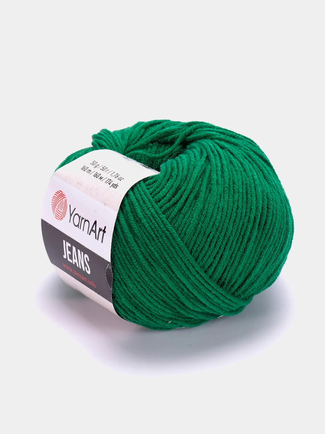 Серый меланж пряжа YarnArt Jeans, 55% Хлопок, 45% Акрил, 50 г, 160 м  (часть1) Ярн Арт Джинс